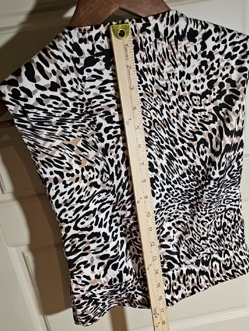 Express Leopard Print Drape Neck Camisole - Black & Tan Size XS. NWT - Picture 5 of 9